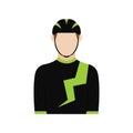 Isolated cyclist icon