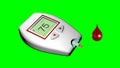 Isolated 3d computer generated glucometer Royalty Free Stock Photo