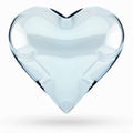 Isolated 3D glass heart