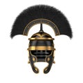 Isolated 3d illustration of a Roman Helmet Royalty Free Stock Photo