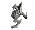 Isolated 3d render image of stone dragon statue