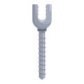 3d illustration of a metal dowel anchor Royalty Free Stock Photo