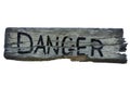 Isolated danger sign