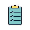 Isolated data document line and fill style icon vector design