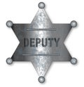 Isolated Deputy Sherrif Badge