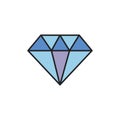 Isolated diamond icon fill design