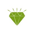 Isolated diamond icon silhouette design