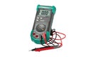 Isolated digital multimeter and probes Royalty Free Stock Photo