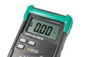 Isolated digital multimeter screen Royalty Free Stock Photo