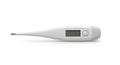 Digital Thermometer on White Background Royalty Free Stock Photo