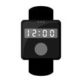 Isolated digital wristwatch icon