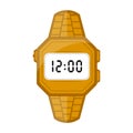 Isolated digital wristwatch icon