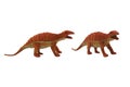 Isolated dinosaur toy photo.