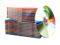 Isolated discs Royalty Free Stock Photo
