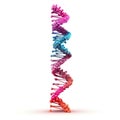 Isolated DNA Genome Structure on white Background. AI