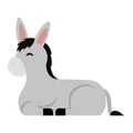 Isolated donkey cartoon