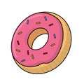Isolated Donut icon Bakery product Vector
