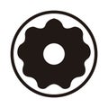 Isolated donut icon