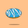 Isolated donuts vector illustration, donuts cartoon