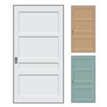 Isolated Doors - Vector Illustration