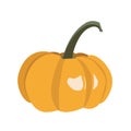 Isolated drawing of pumpkin fruit