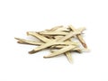 Isolated dried liquorice roots