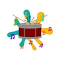 Isolated drum image