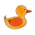 Isolated duck toy design Royalty Free Stock Photo