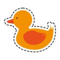 Isolated duck toy design Royalty Free Stock Photo