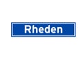 Rheden isolated Dutch place name sign. City sign from the Netherlands.