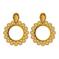 Isolated earrings image Royalty Free Stock Photo
