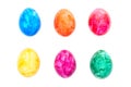 Isolated easter eggs