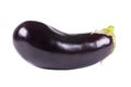 Isolated eggplant. Fresh Eggplant vegetable with stem isolated on white background. Aubergine with clipping path. Fresh vegetables Royalty Free Stock Photo