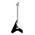 Isolated electric guitar icon Royalty Free Stock Photo