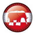 Isolated elephant of vote design