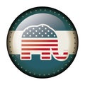 Isolated elephant of vote design