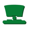 Isolated elfish hat icon flat design Vector