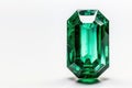 Isolated Emerald - White Background - Copy Space Royalty Free Stock Photo