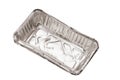 Isolated Empty aluminium foil Royalty Free Stock Photo