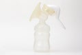 Isolated empty breast pump on white background Royalty Free Stock Photo