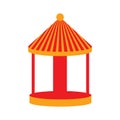 Isolated empty carnival carousel icon