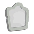 Isolated empty gravestone icon cartoon style Vector Royalty Free Stock Photo