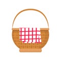 Empty picnic basket icon