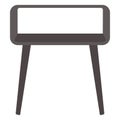 Isolated end table. Vector illustration
