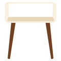Isolated end table. Vector illustration