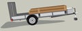 Isolated Equipment or Utility Trailer