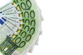 Isolated 100 euro banknotes Royalty Free Stock Photo