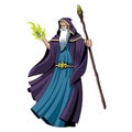 Isolated evil wizard Royalty Free Stock Photo