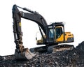 Isolated Excavator Or Digger Royalty Free Stock Photo