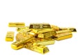 Isolated fake gold ingots/bars